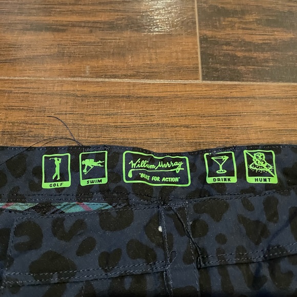 William Murray men’s sz 34 navy animal print - Picture 5 of 5